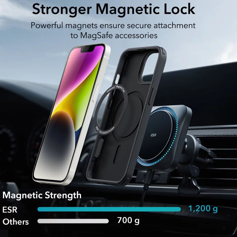 ESR Classic Hybrid iPhone 14 Plus Hoesje MagSafe Zwart afbeelding 6