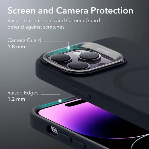 ESR Cloud Kickstand Apple iPhone 14 Pro Max Hoesje MagSafe Zwart afbeelding 4