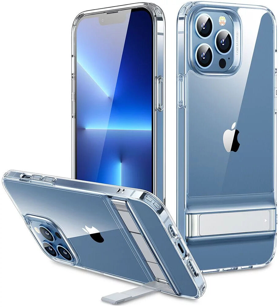 ESR Air Shield Boost iPhone 13 Pro Max Hoesje Kickstand Transparant afbeelding 1