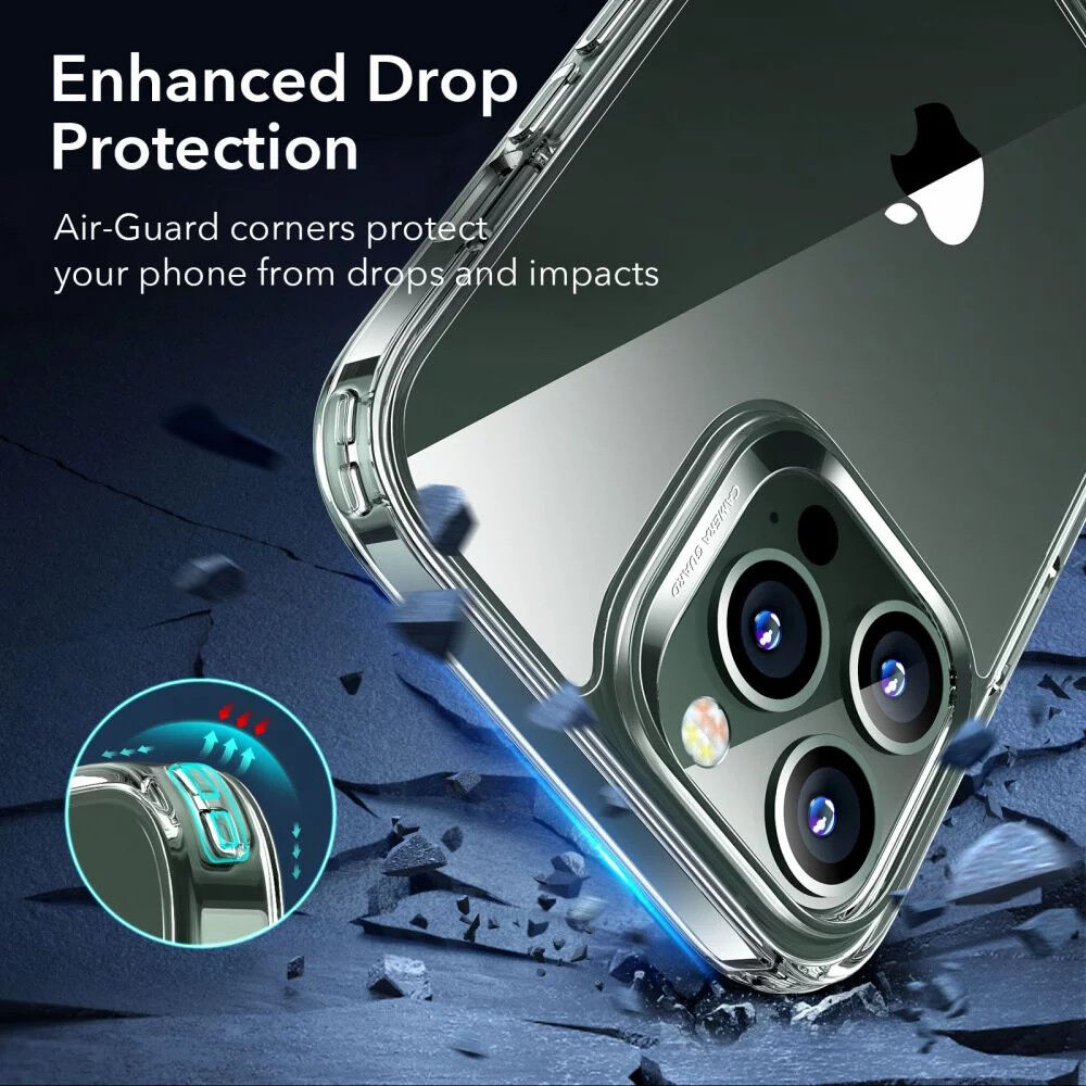 ESR Air Shield Boost iPhone 13 Pro Max Hoesje Kickstand Transparant afbeelding 3