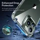 ESR Air Shield Boost iPhone 13 Pro Max Hoesje Kickstand Transparant afbeelding 3