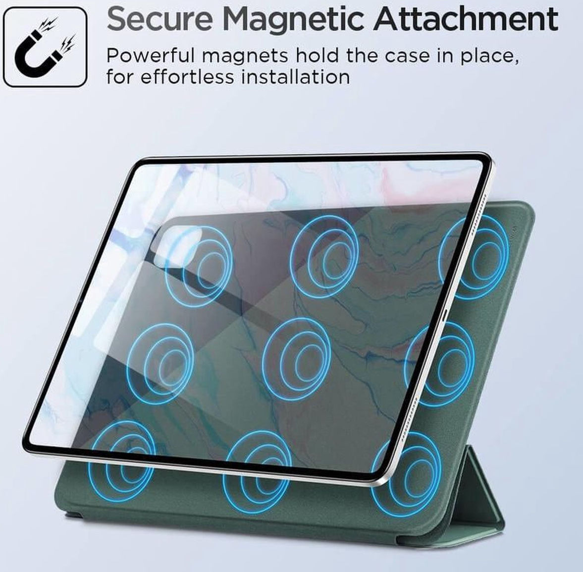 ESR Rebound Magnetic Apple iPad Air 2020 / 2022 Hoes Tri-Fold Paars afbeelding 4
