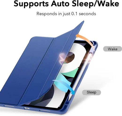 ESR Rebound Pencil Book Case Apple iPad Air 10.9 Hoes Blauw afbeelding 2