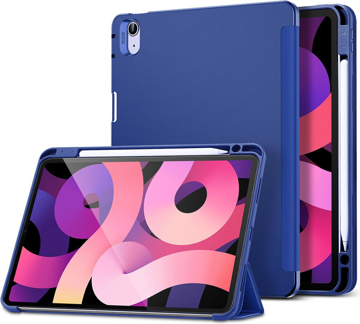 ESR Rebound Pencil Book Case Apple iPad Air 10.9 Hoes Blauw afbeelding 6
