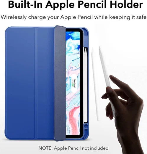 ESR Rebound Pencil Book Case Apple iPad Air 10.9 Hoes Blauw afbeelding 8