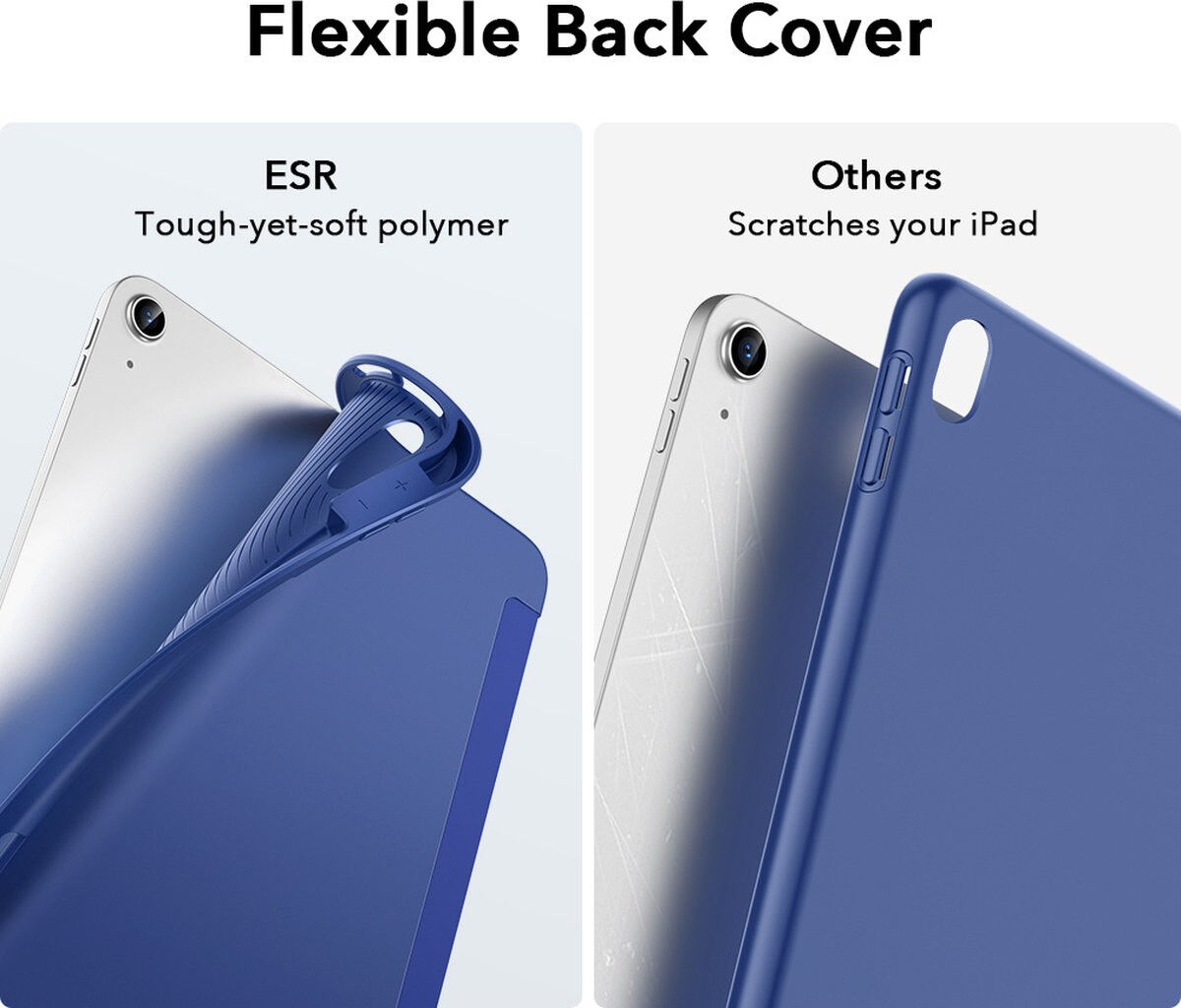 ESR Rebound Pencil Book Case Apple iPad Air 10.9 Hoes Blauw afbeelding 10