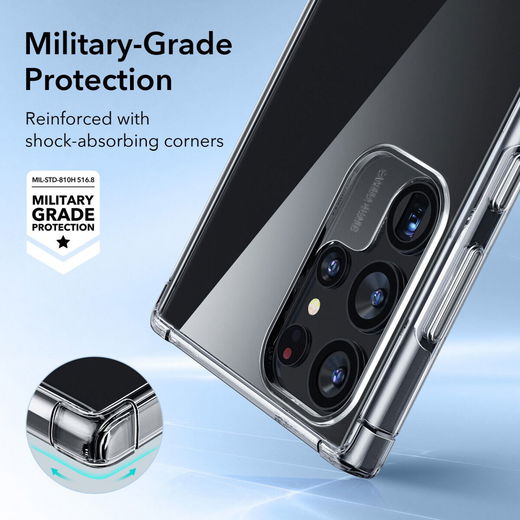 ESR Krystec Samsung Galaxy S23 Ultra Hoesje Back Cover Transparant afbeelding 7