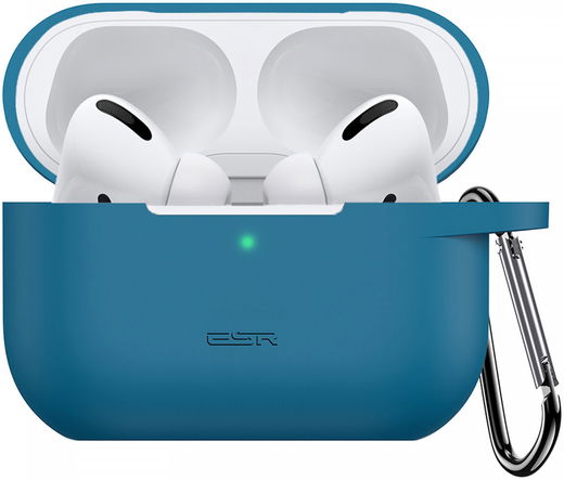 ESR Bounce Apple AirPods Pro 1/2 Hoesje Siliconen Blauw afbeelding 1