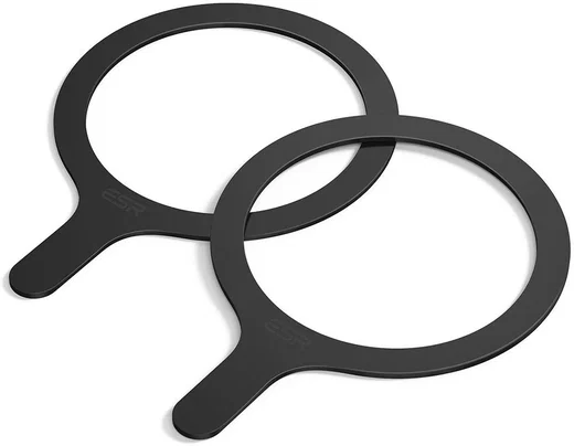 ESR HaloLock 360 Universele MagSafe Ring Sticker (2-Pack) Zwart afbeelding 2