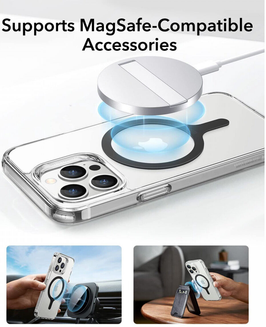 ESR HaloLock 360 Universele MagSafe Ring Sticker (2-Pack) Zwart afbeelding 6