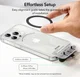 ESR HaloLock 360 Universele MagSafe Ring Sticker (2-Pack) Zwart afbeelding 8