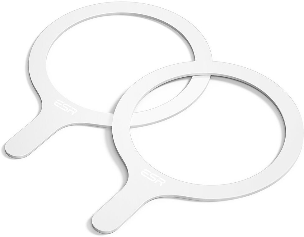ESR HaloLock 360 Universele MagSafe Ring Sticker (2-Pack) Wit afbeelding 2