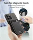 ESR HaloLock Vegan Leer MagSafe Kaarthouder en Standaard Carbon Zwart afbeelding 2