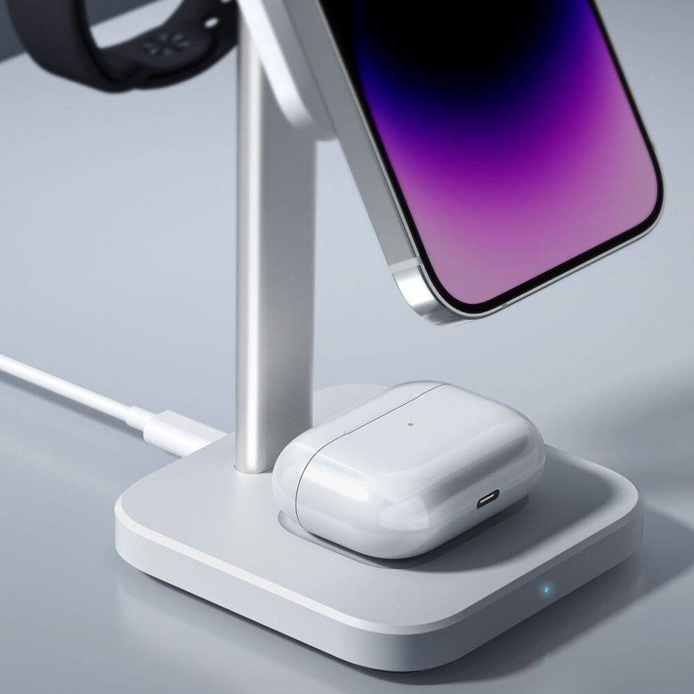 ESR HaloLock 3-in-1 Station Draadloze Oplader Voor Apple MagSafe Wit afbeelding 8