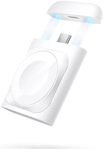 ESR Draagbare Compacte Draadloze Oplader voor Apple Watch Wit afbeelding 1