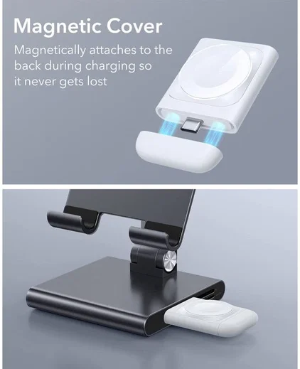ESR Draagbare Compacte Draadloze Oplader voor Apple Watch Wit afbeelding 7
