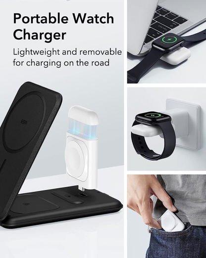 ESR HaloLock 3-in-1 MagSafe Laadstation iPhone/AirPods (Pro)/Watch afbeelding 6
