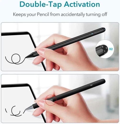 ESR Digital+ Stylus Pen met Palm Rejection voor iPad Zwart afbeelding 4