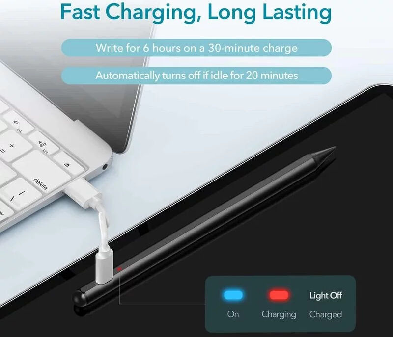 ESR Digital+ Stylus Pen met Palm Rejection voor iPad Zwart afbeelding 7