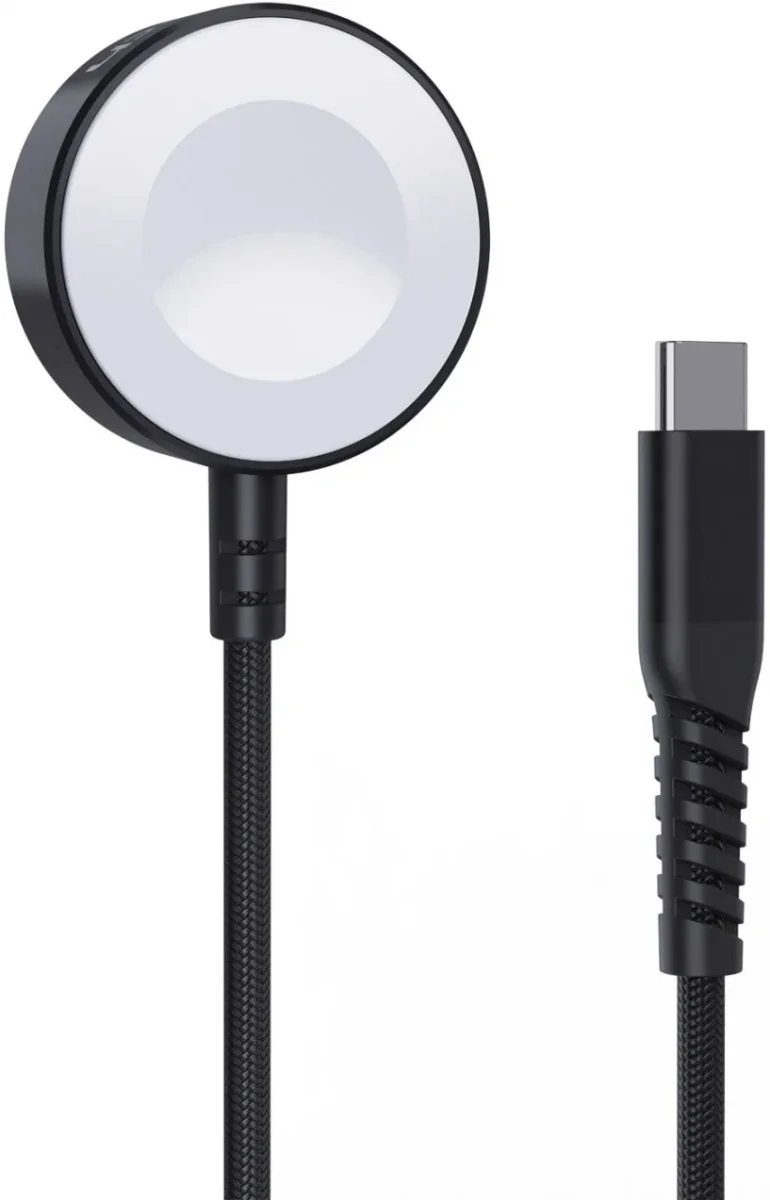 Choetech Magnetische Apple Watch USB-C Kabel 1M Made For Watch Zwart afbeelding 1