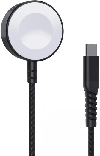 Choetech Magnetische Apple Watch USB-C Kabel 1M Made For Watch Zwart afbeelding 1