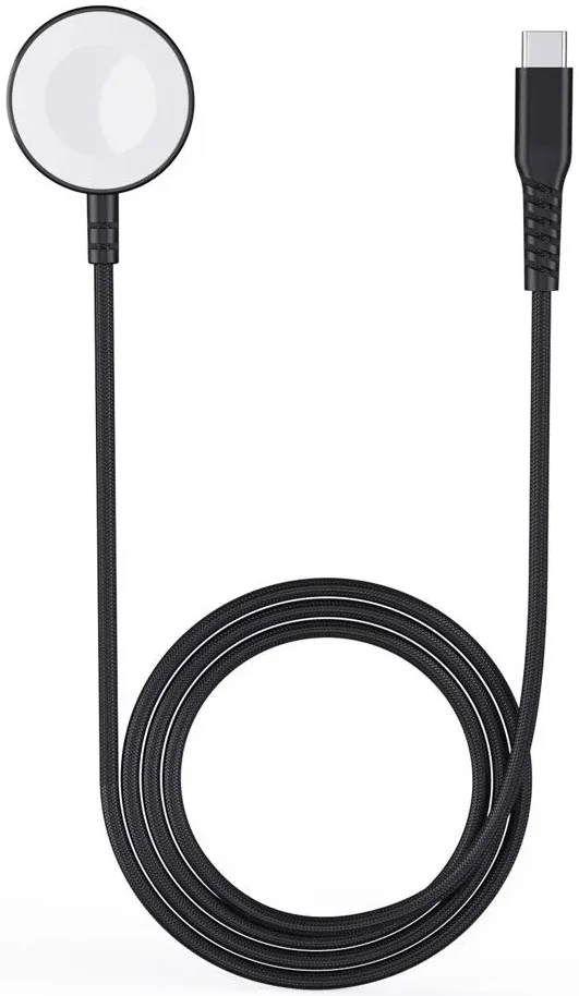 Choetech Magnetische Apple Watch USB-C Kabel 1M Made For Watch Zwart afbeelding 2