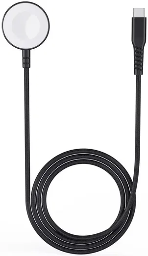 Choetech Magnetische Apple Watch USB-C Kabel 1M Made For Watch Zwart afbeelding 2