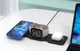 Choetech 3-in-1 Opvouwbare Draadloze Lader iPhone/AirPods/Watch Wit afbeelding 3