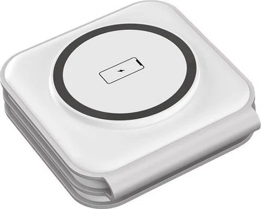 Choetech 3-in-1 Opvouwbare Draadloze Lader iPhone/AirPods/Watch Wit afbeelding 8