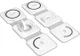 Choetech 3-in-1 Opvouwbare Draadloze Lader iPhone/AirPods/Watch Wit afbeelding 9
