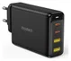 Choetech 140W USB en USB-C Snellader GaN Adapter Zwart afbeelding 1
