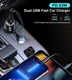 Choetech 63W Duo Fast Charge Autolader USB en USB-C Zwart afbeelding 5