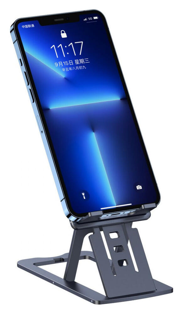 Choetech Opvouwbare Verstelbare Bureau Houder Telefoon/Tablet Grijs afbeelding 2