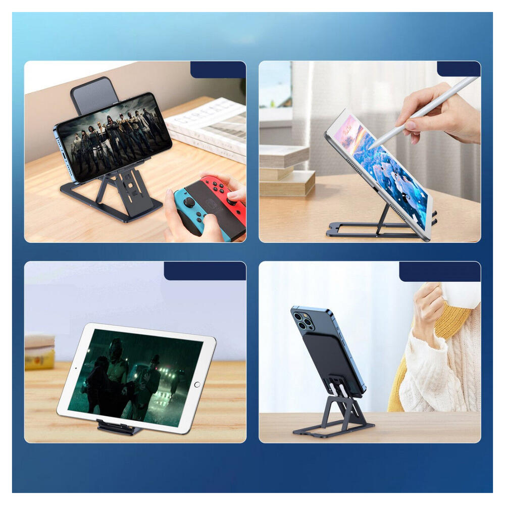 Choetech Opvouwbare Verstelbare Bureau Houder Telefoon/Tablet Grijs afbeelding 8