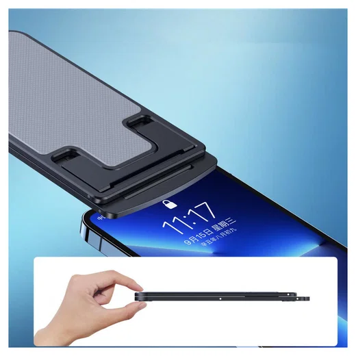 Choetech Opvouwbare Verstelbare Bureau Houder Telefoon/Tablet Grijs afbeelding 9
