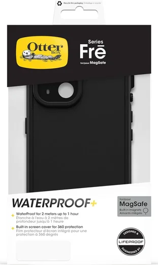 OtterBox Fre MagSafe Apple iPhone 15 Hoesje Waterdicht Zwart afbeelding 9