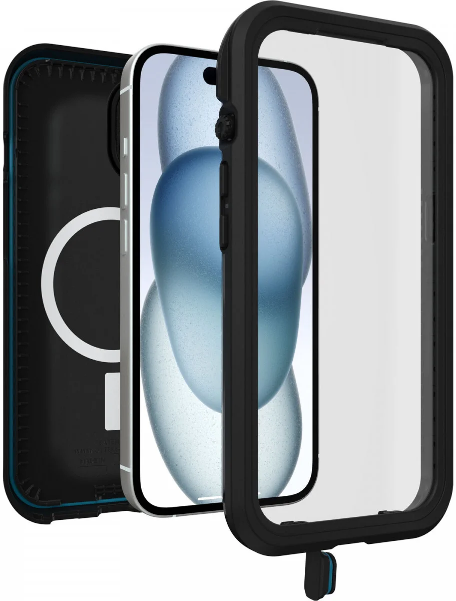 OtterBox Fre MagSafe Apple iPhone 15 Hoesje Waterdicht Zwart afbeelding 3
