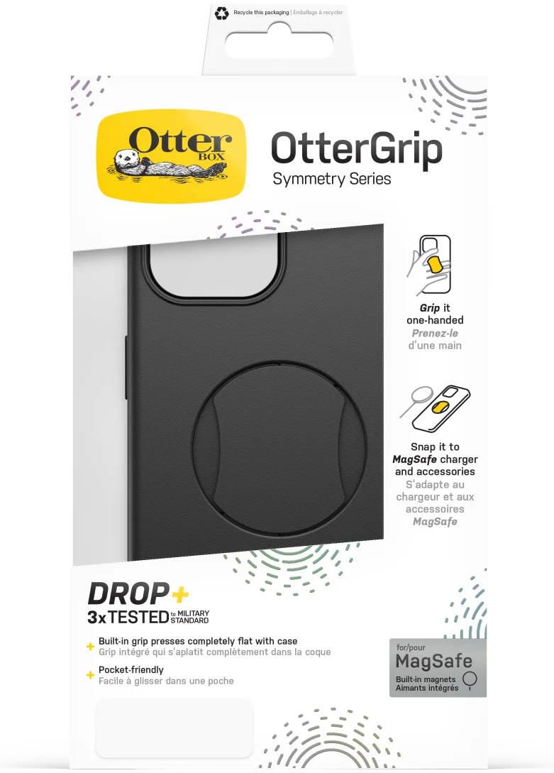 OtterBox OtterGrip Apple iPhone 15 Hoesje Back Cover MagSafe Zwart afbeelding 11