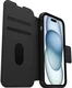 OtterBox Strada iPhone 15 Hoesje MagSafe Book Case Echt Leer Zwart afbeelding 4