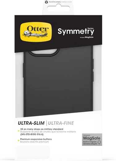 OtterBox Symmetry MagSafe Apple iPhone 17e / 16e / 15 / 14 / 13 Hoesje Zwart afbeelding 8
