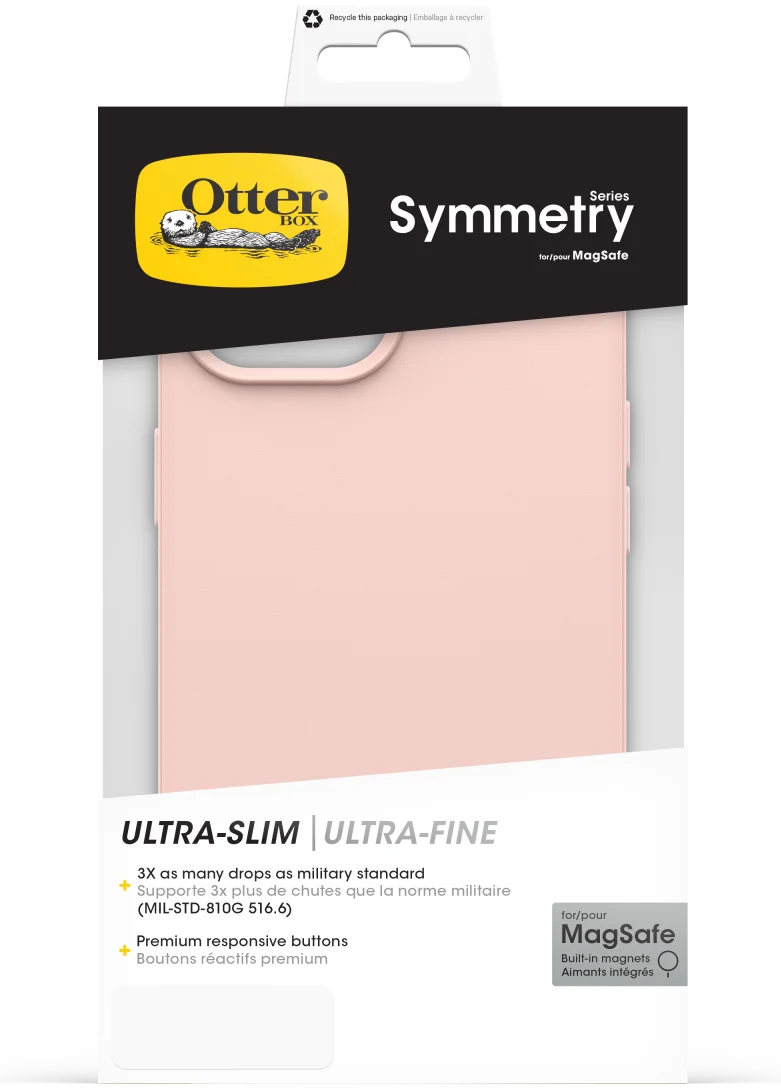 OtterBox Symmetry MagSafe Apple iPhone 17e / 16e / 15 / 14 / 13 Hoesje Roze afbeelding 9