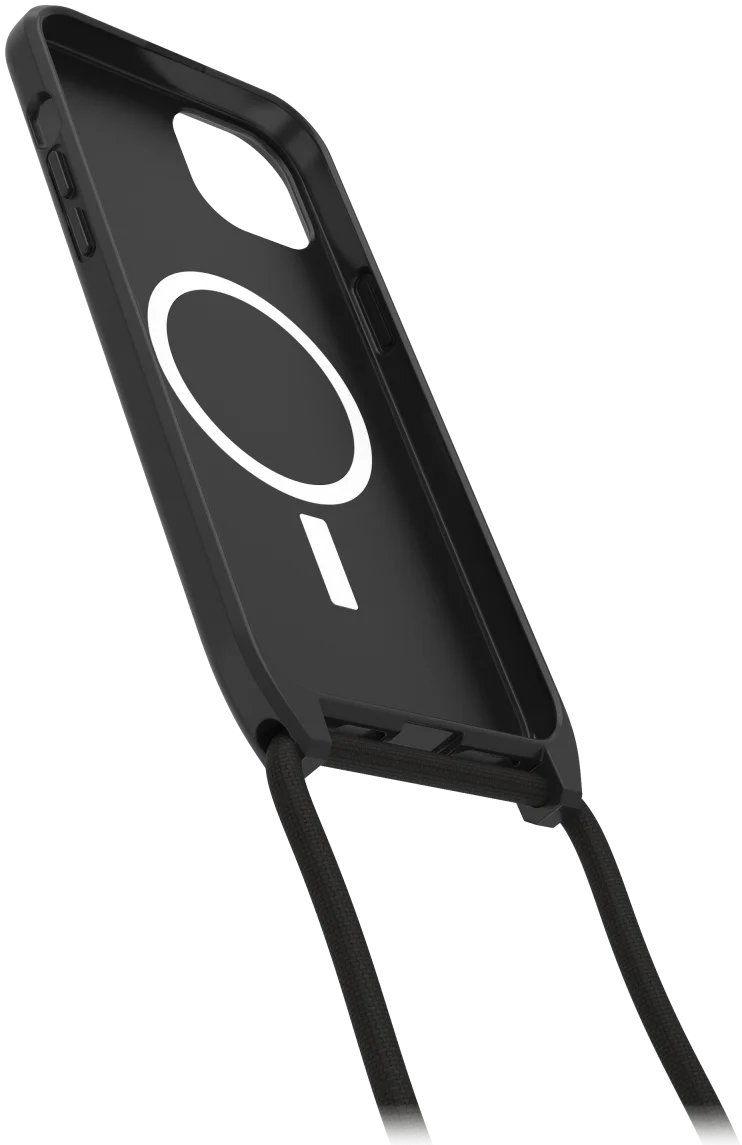 OtterBox React Necklace MagSafe iPhone 14 Plus Hoesje Koord Zwart afbeelding 9