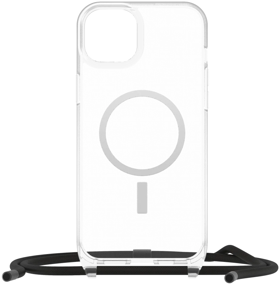 OtterBox React Necklace MagSafe iPhone 14 Plus Hoesje Koord Clear afbeelding 7
