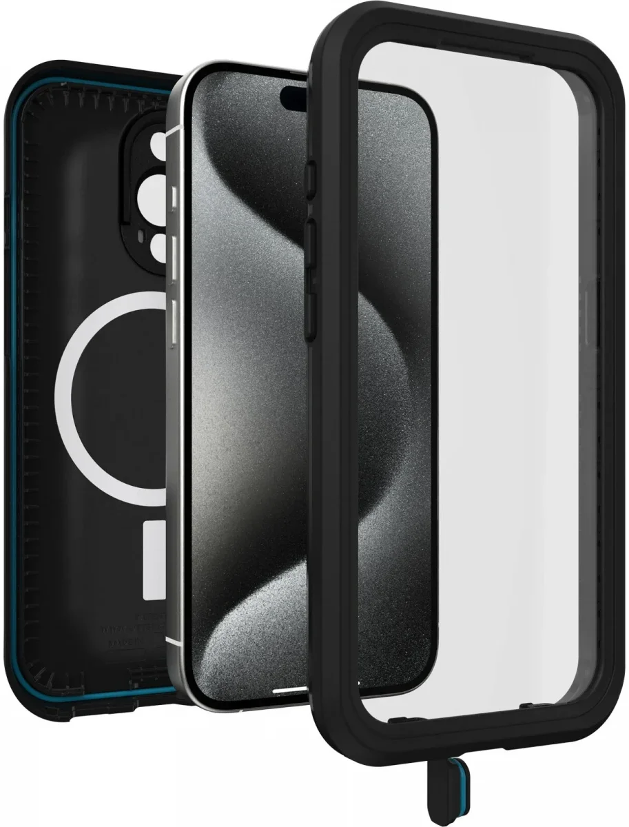 OtterBox Fre MagSafe Apple iPhone 15 Pro Hoesje Waterdicht Zwart afbeelding 2