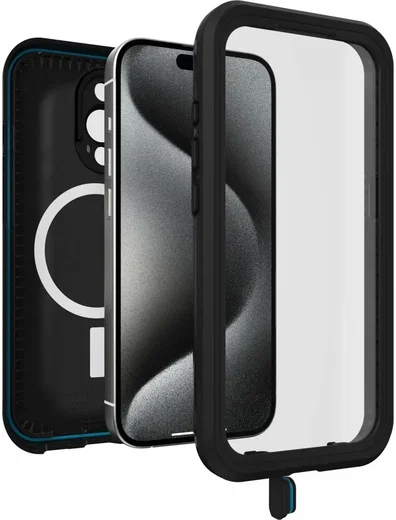 OtterBox Fre MagSafe Apple iPhone 15 Pro Hoesje Waterdicht Zwart afbeelding 2