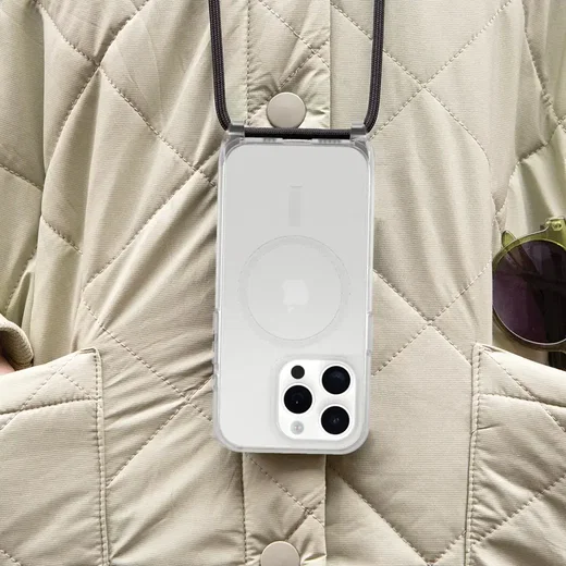 OtterBox React Necklace MagSafe iPhone 15 Pro Hoesje Koord Transparant afbeelding 4