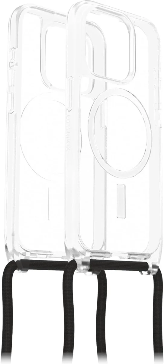 OtterBox React Necklace MagSafe iPhone 15 Pro Hoesje Koord Transparant afbeelding 1