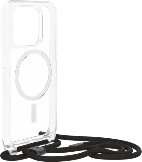 OtterBox React Necklace MagSafe iPhone 15 Pro Hoesje Koord Transparant afbeelding 7
