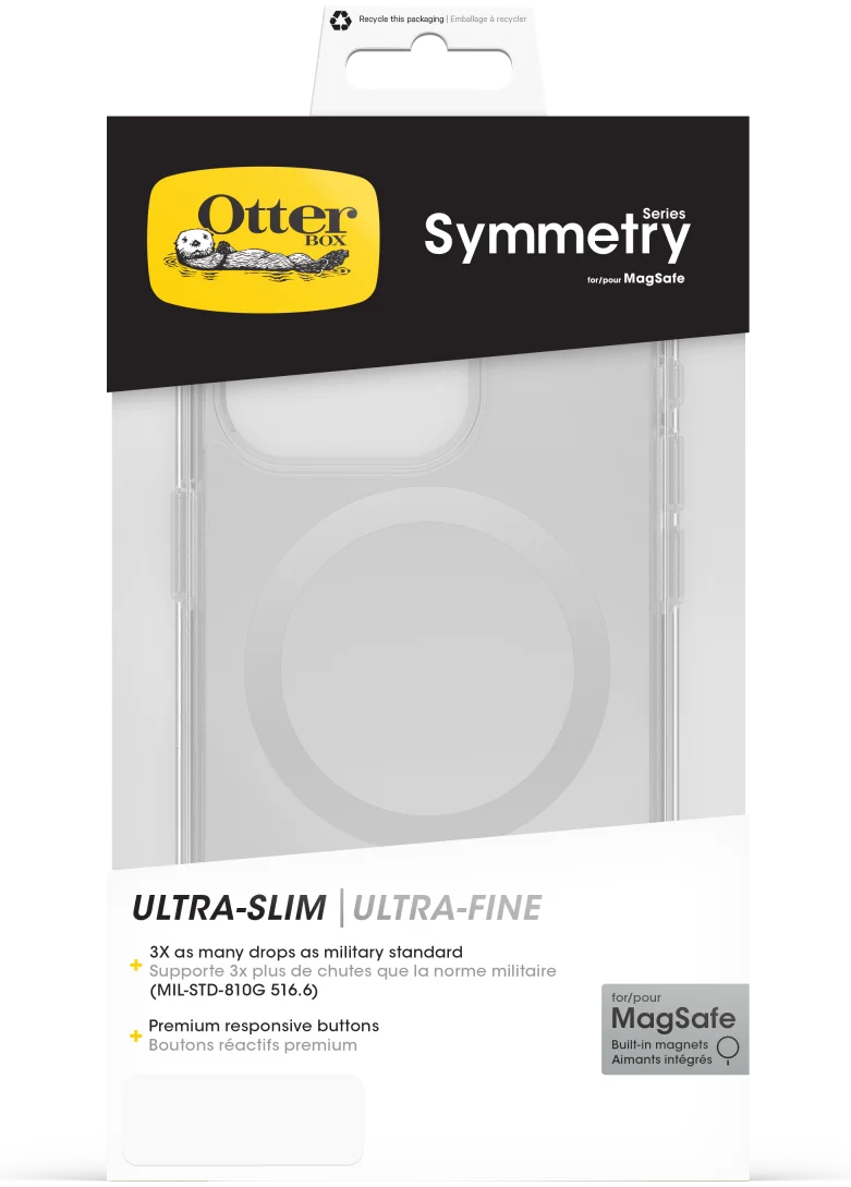 OtterBox Symmetry MagSafe Apple iPhone 15 Pro Hoesje Transparant afbeelding 9