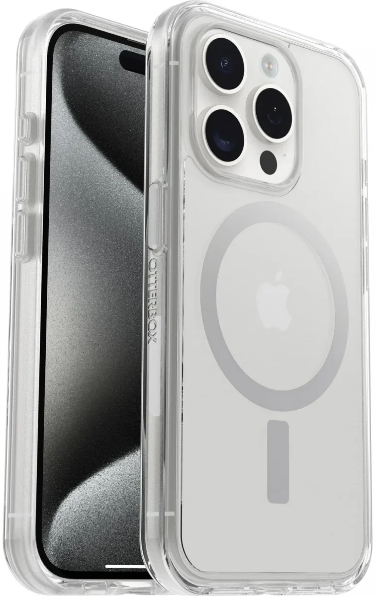 OtterBox Symmetry MagSafe Apple iPhone 15 Pro Hoesje Transparant afbeelding 1